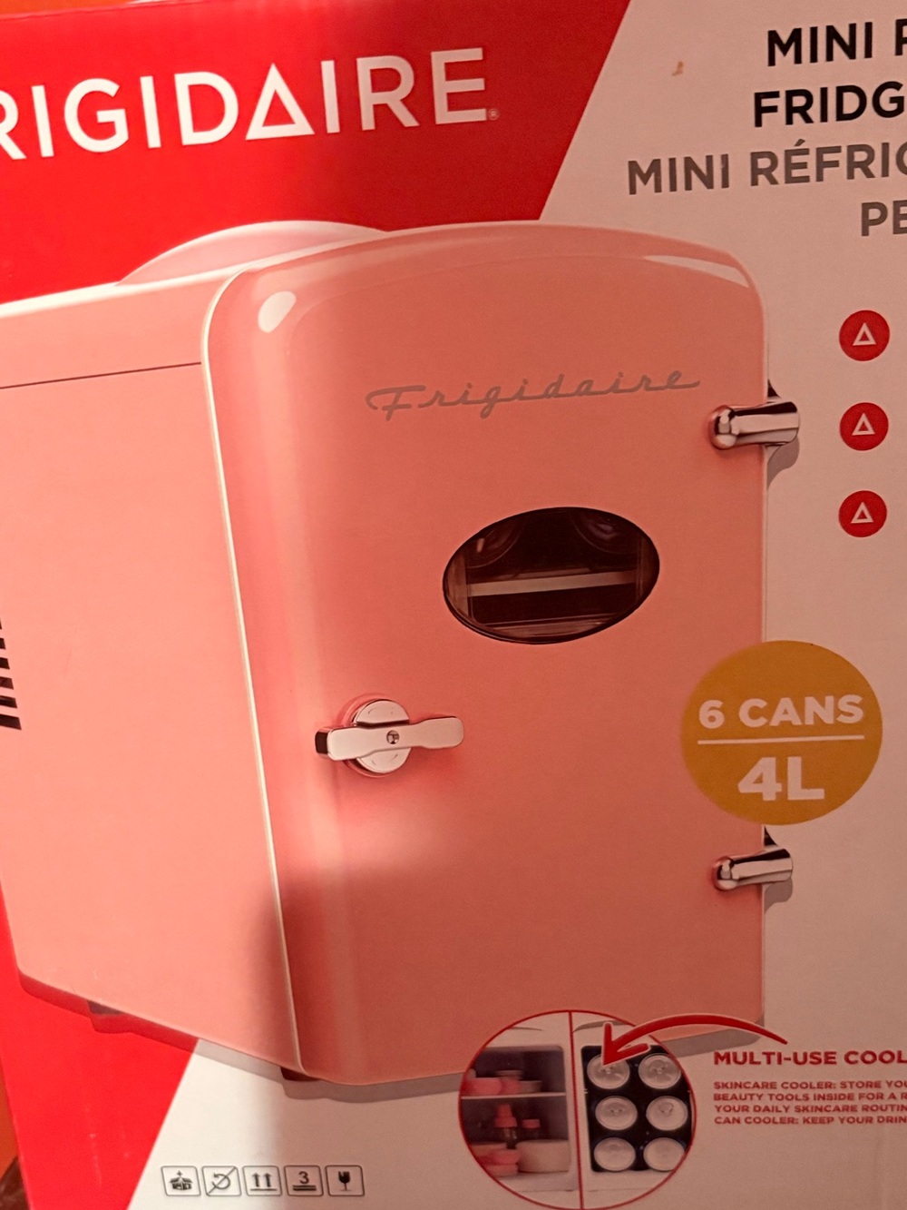 Pink storage for skincare